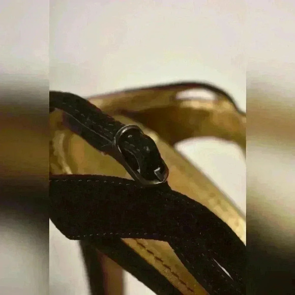 MANOLO BLAHNIK  Brown Suede Lace Peep Sandal Pump Heel 36.5EU 6.5US Italy - Picture 7 of 9